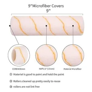 Juego de rodillos de pintura de 17 piezas rodillos de_4