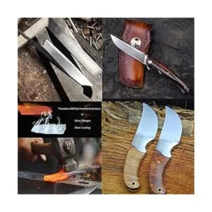 Hoja de cuchillo de acero 1095 de acero plano 12 x 3 x_6