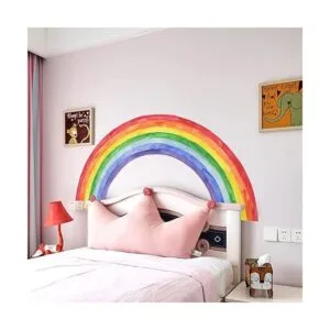 Calcomanías de pared de arcoíris grandes de 70.8 x 33.9_3