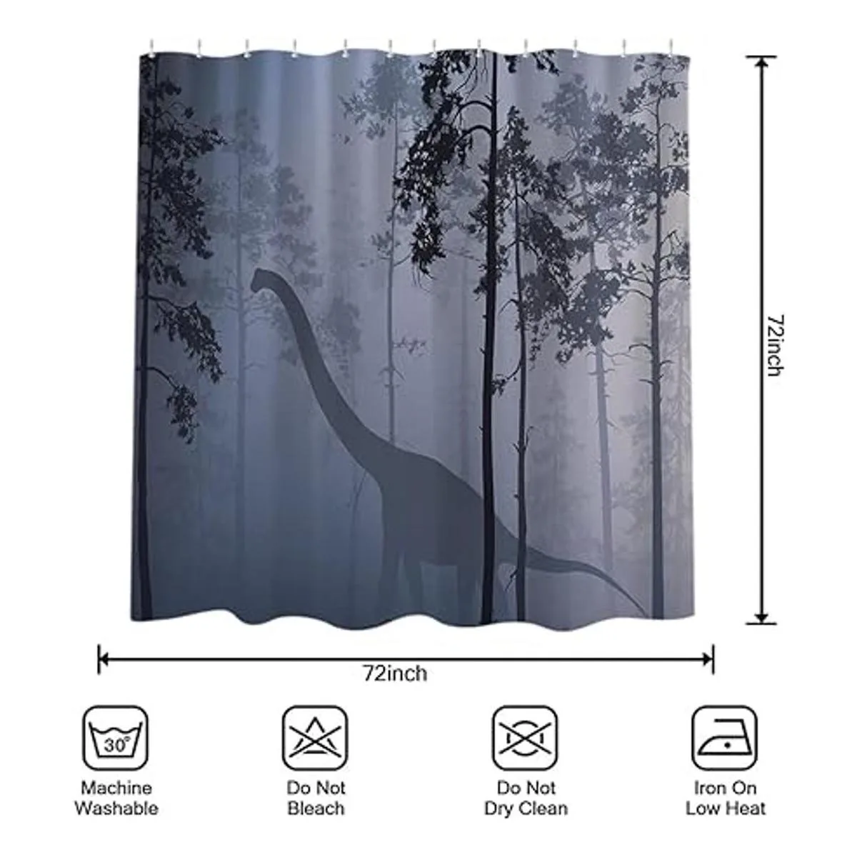 Juego de cortinas de ducha de dinosaurio diseño de_7