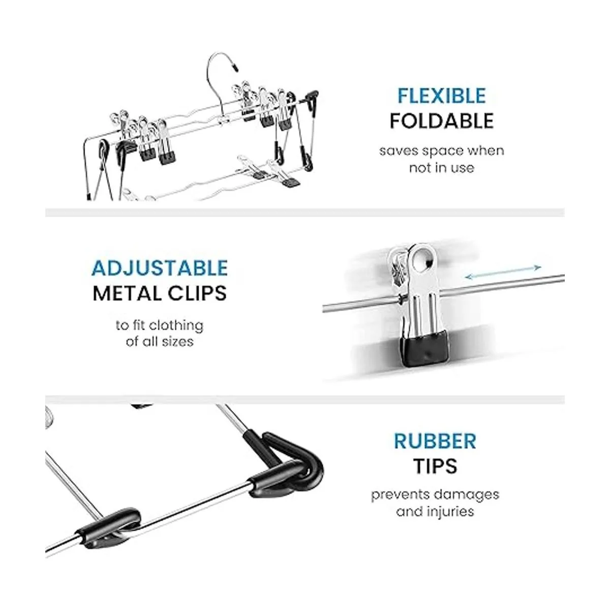 ZOBER Percha de metal de 5 niveles que ahorra espacio con_6