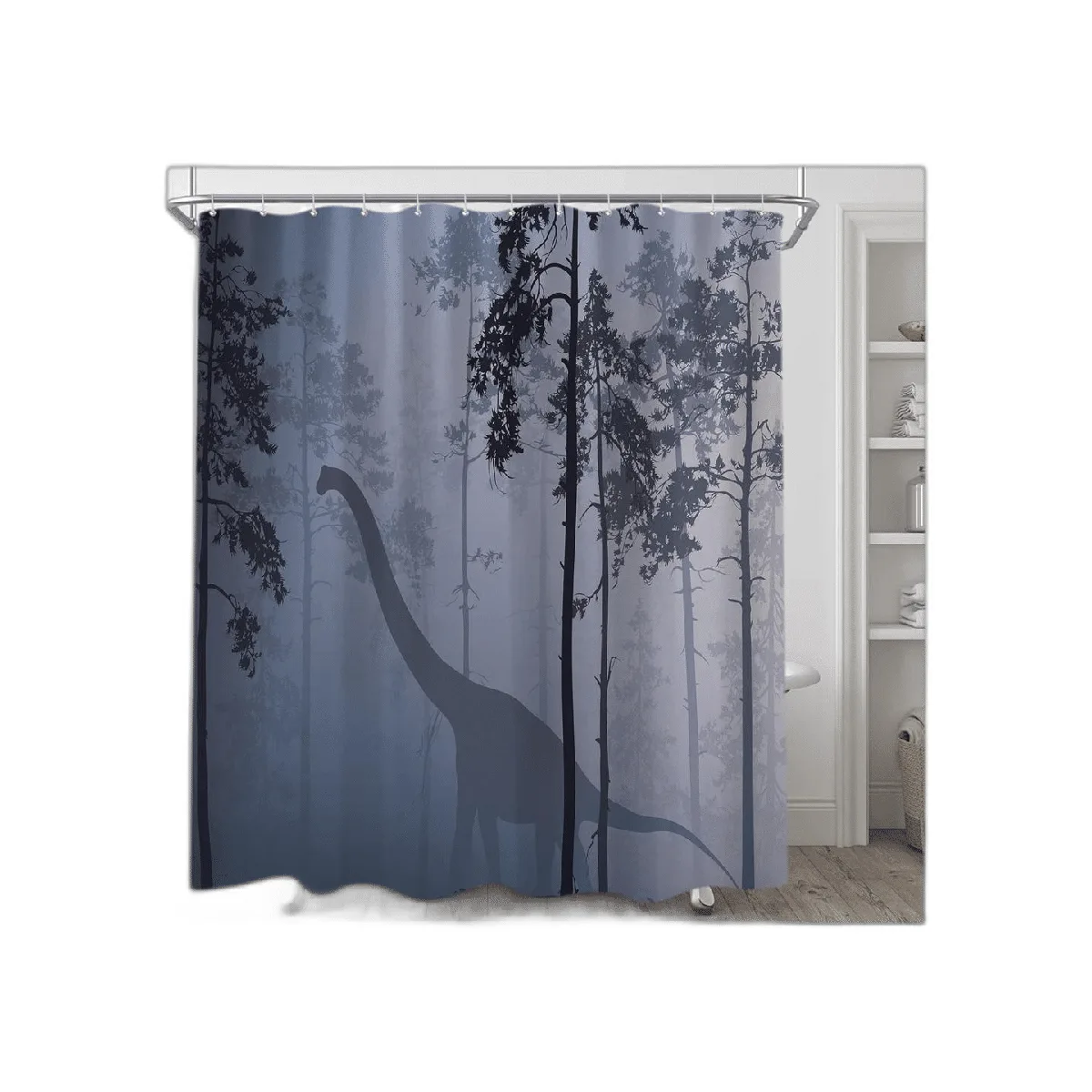 Juego de cortinas de ducha de dinosaurio diseño de_1