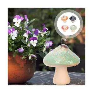 4 piezas de setas de cerámica para jardín decoración de_4