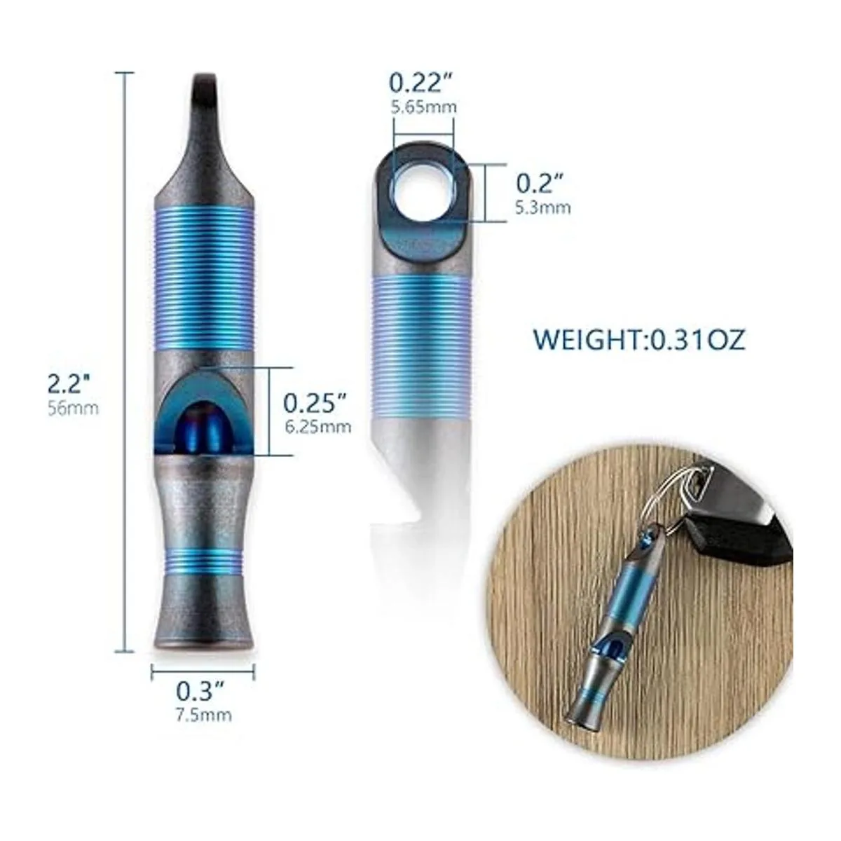 WeKnife Silbato de emergencia supervivencia fuerte_6