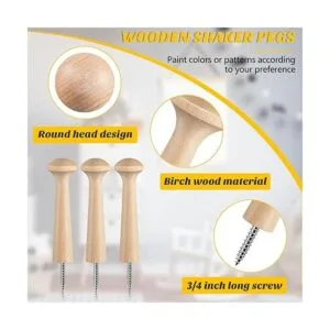 Pastillas de madera roscadas de madera de 2.9 pulgadas de_3