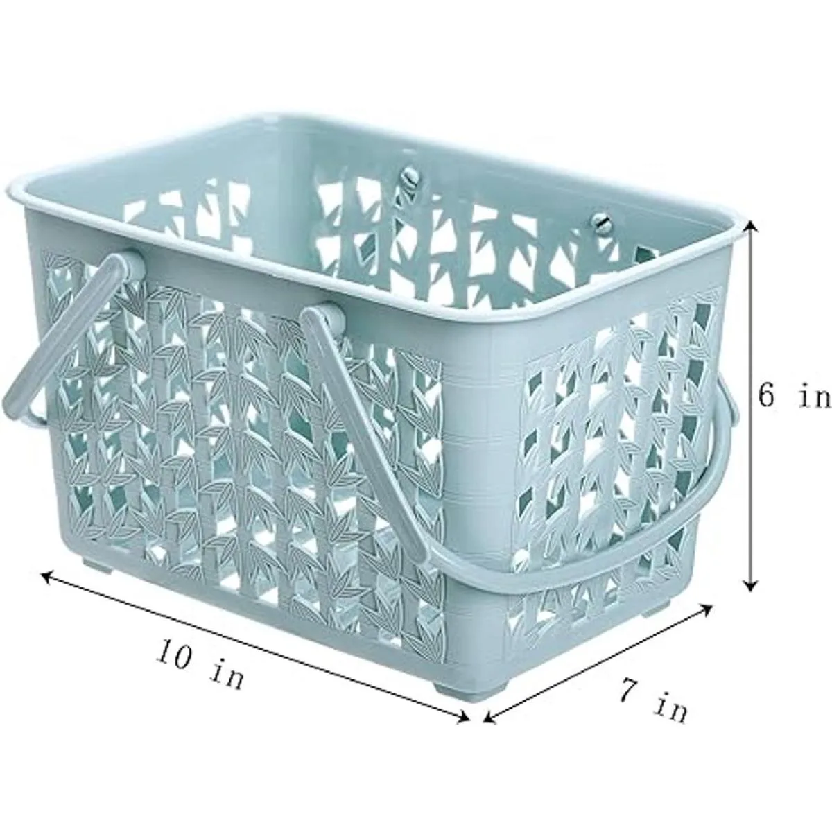 Elsjoy Juego de 3 cestas de plástico para ducha_2