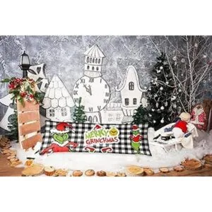 Fundas de almohada de cuerpo a cuadros de Navidad fundas_3