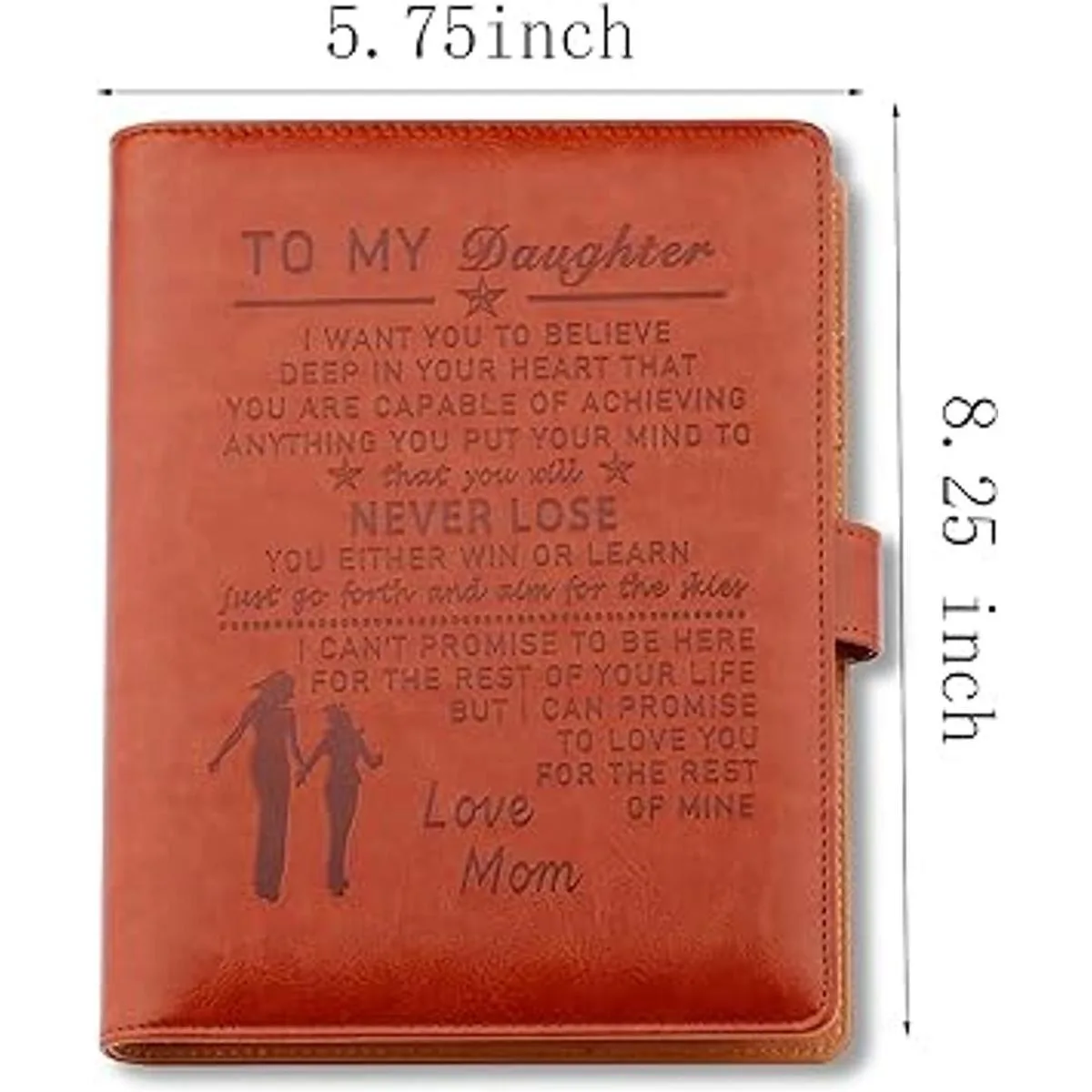 To My Daughter Gifts From Mom Birthday Cuaderno de cuero_2