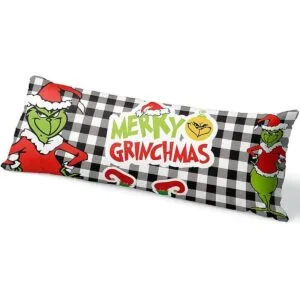Fundas de almohada de cuerpo a cuadros de Navidad fundas_1