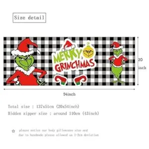 Fundas de almohada de cuerpo a cuadros de Navidad fundas_2