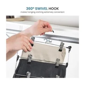 ZOBER Percha de metal de 5 niveles que ahorra espacio con_4