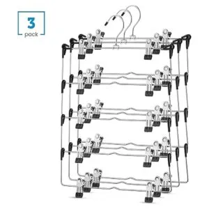 ZOBER Percha de metal de 5 niveles que ahorra espacio con_3