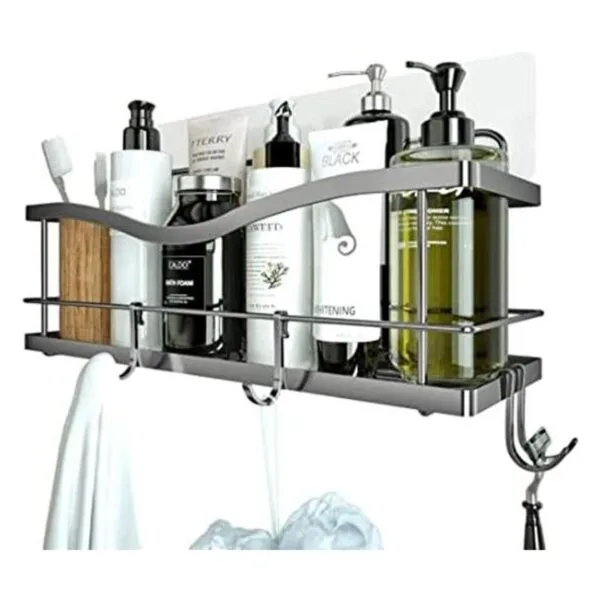 KINCMAX Shower Caddy Basket Shelf Adhesive DrillFree_1