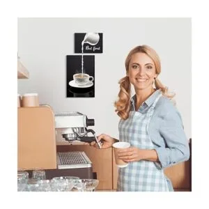 Decoración de pared de barra de café para cocina letrero_3