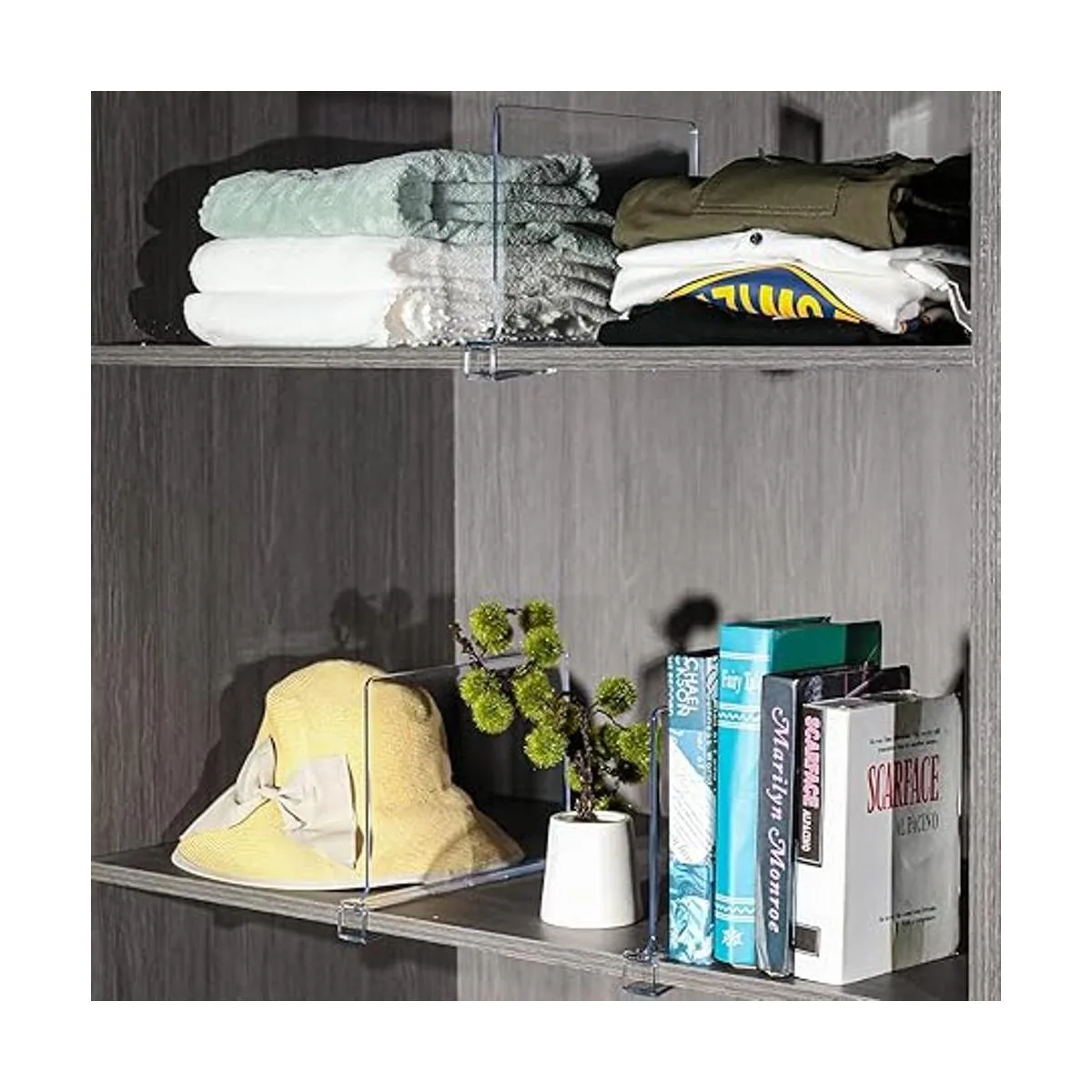 Sooyee Paquete de 6 hermosos separadores de estantes_6