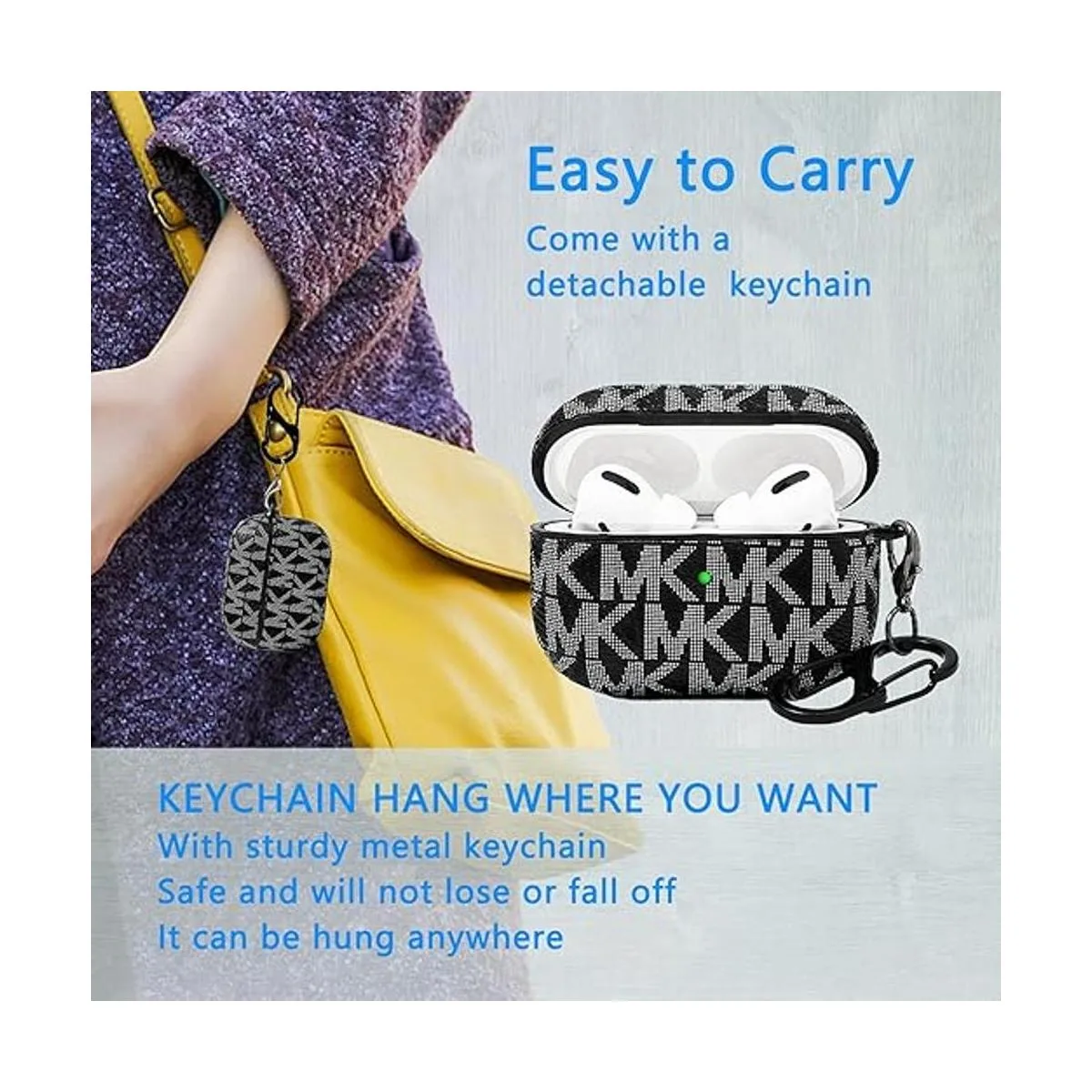 WAWINER Funda protectora para AirPods Pro para mujeres y_2