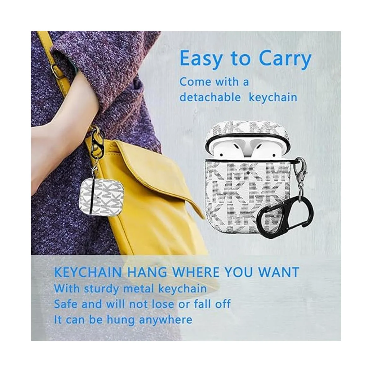 TANGABA Funda para AirPods con llavero carcasa rígida_6