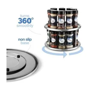 Lovotex Tabla giratoria Lazy Susan de acero inoxidable de_5