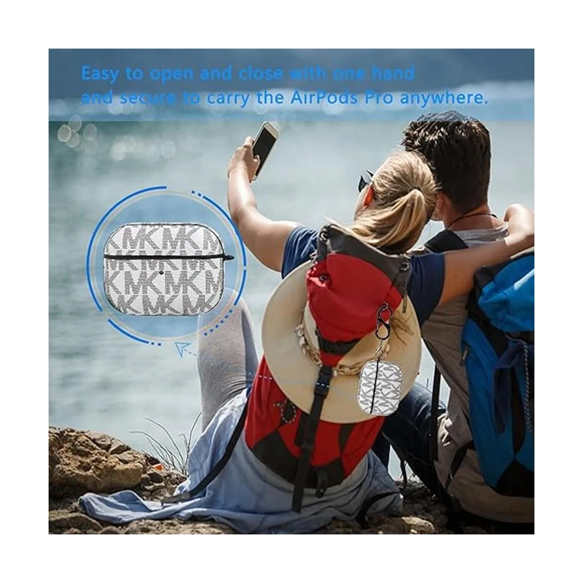 WAWINER Funda protectora para AirPods Pro con llavero_5