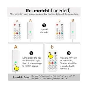 WOBANE Kit de iluminación para debajo del gabinete 6_6