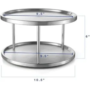 Lovotex Tabla giratoria Lazy Susan de acero inoxidable de_2