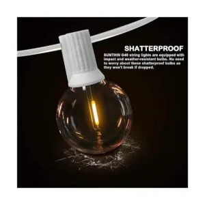 SUNTHIN Tira de luces blancas para exteriores luces_3