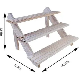 Elevador de exhibición blanco vintage soportes de_5