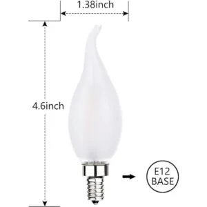 Bombillas LED esmeriladas para candelabro E12 bombillas_3