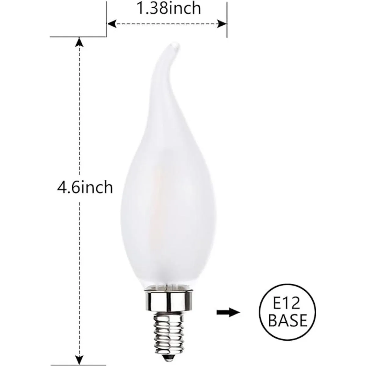 Bombillas LED esmeriladas para candelabro E12 bombillas_3