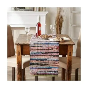 Juego de 6 manteles individuales de chindi lavables a_4