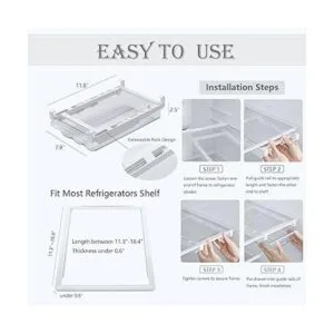 Contenedores organizadores para refrigerador bandeja de_5
