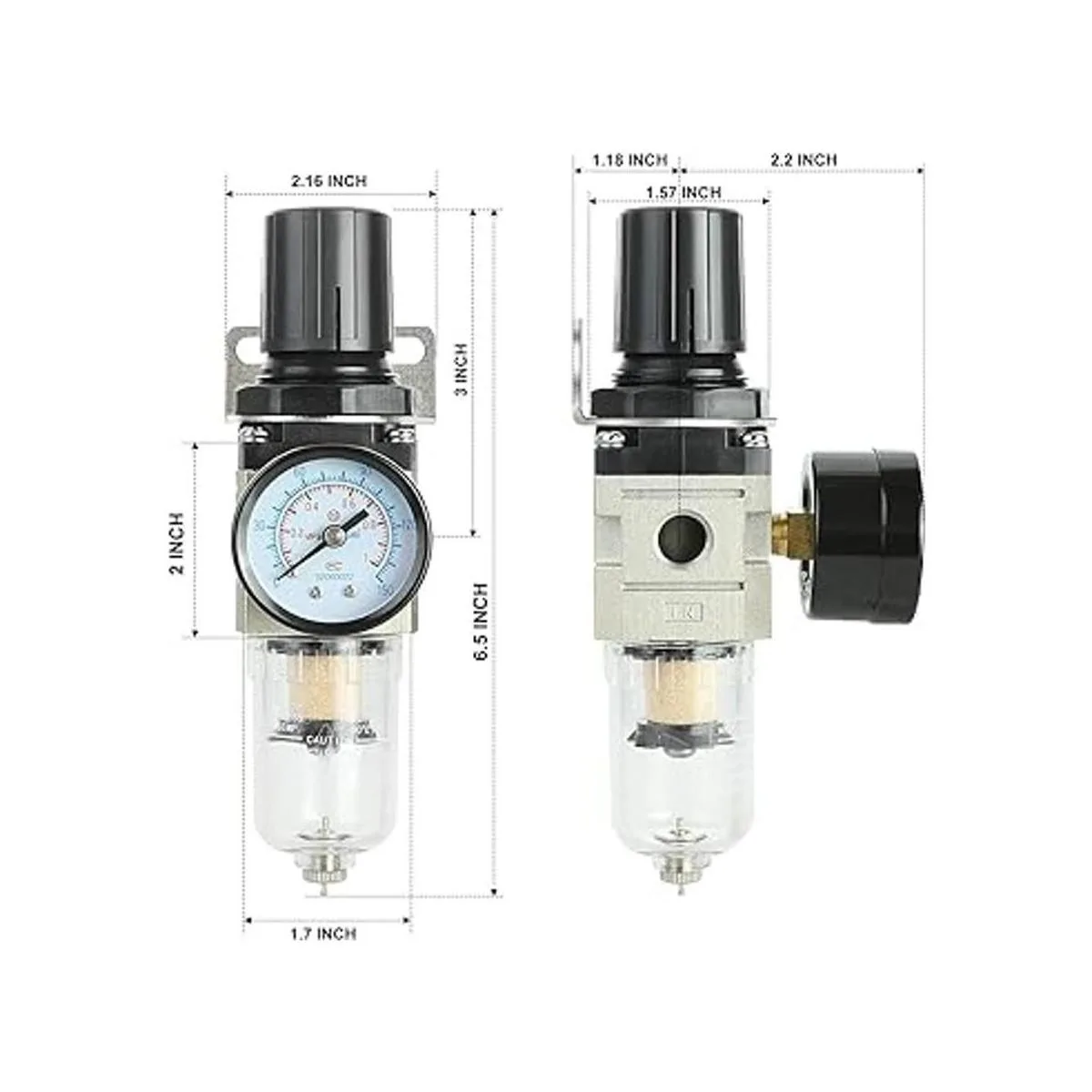 Hromee Combo regulador de filtro de compresor de aire de_4