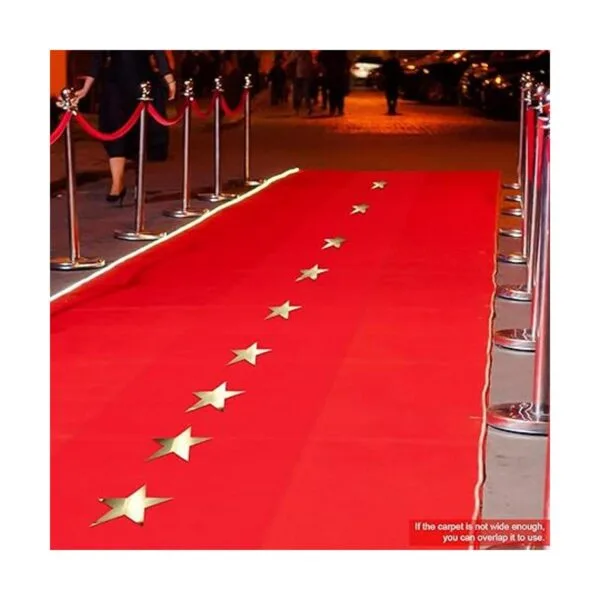 Alfombra roja con cinta adhesiva para alfombra decoración_7