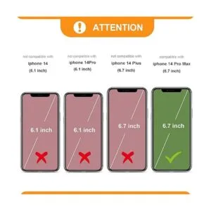 Bocasal Funda tipo cartera desmontable para iPhone 14 Pro_2