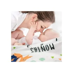 Manta mensual de hito para bebé para niño manta de_5