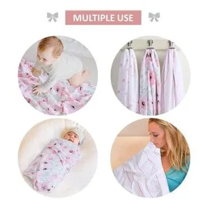 Little Grape Land Paquete de 3 mantas de muselina para_4