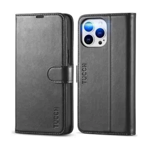 TUCCH Funda para iPhone 14 Pro Max funda tipo cartera con_1