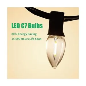 Bombilla LED C7 de repuesto de Navidad paquete de 25_4