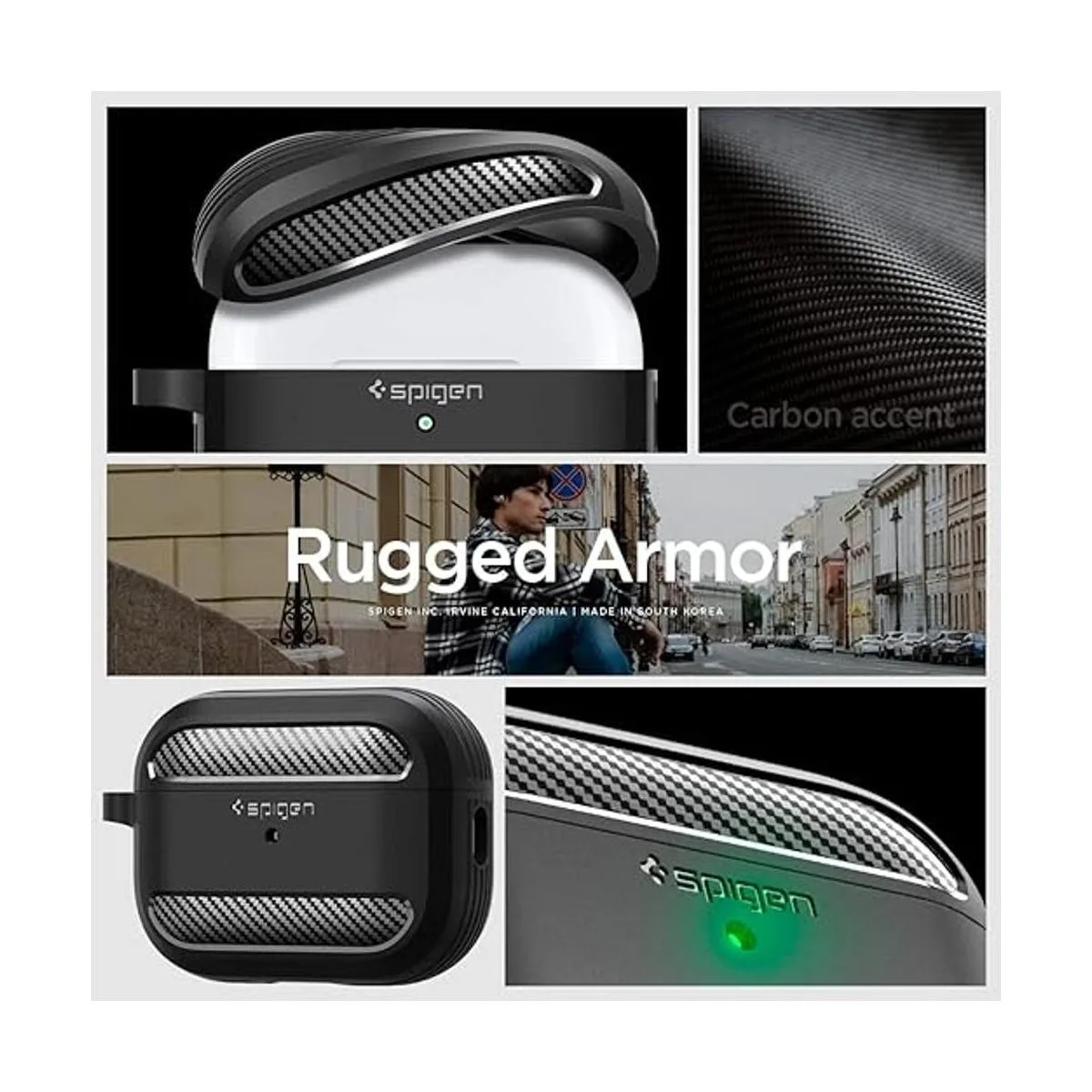 Spigen Rugged Armor Funda diseñada para Airpods Pro de 2_2