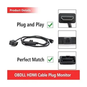 OBDII a HDMI Monitor Cable Plug para Edge CS2 CTS2 CTS3_3