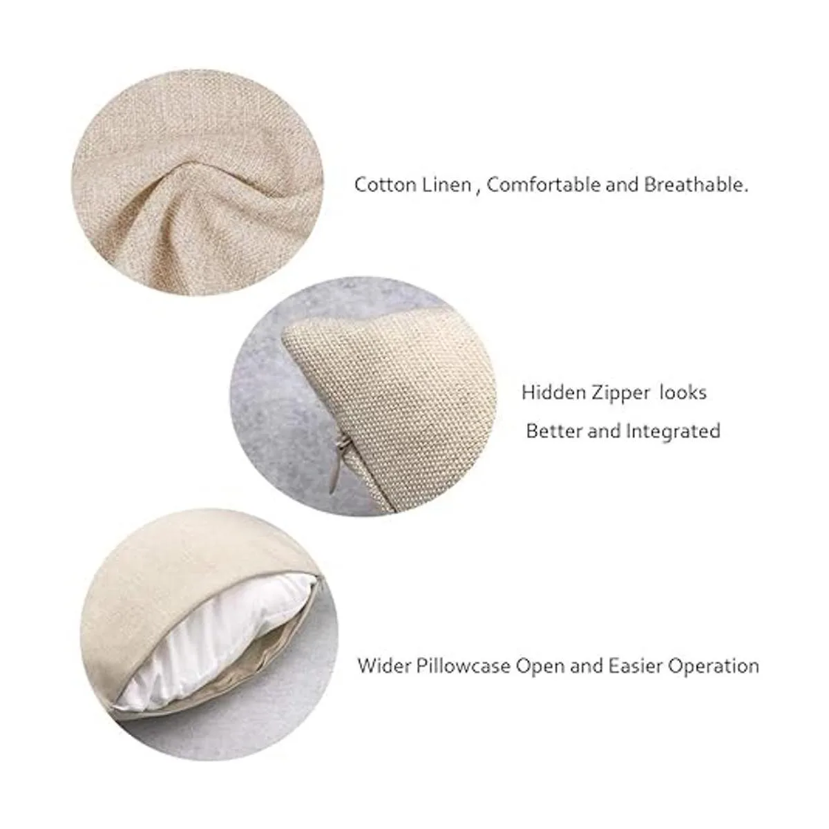 Xihomeli Juego de 4 fundas de almohada de lino de 18.0 x_5