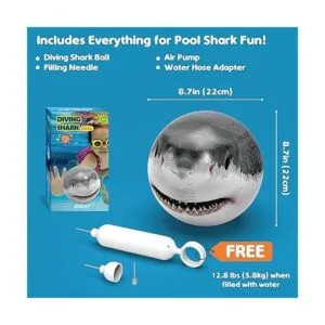 JOSKET Bola de buceo de tiburón juguetes de piscina para_6