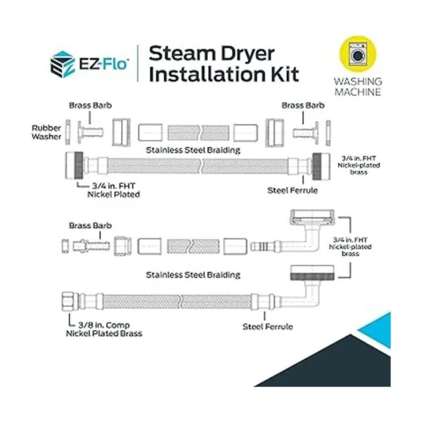 EZFLO 41025 kit de instalación de secadora a vapor Eastman_6