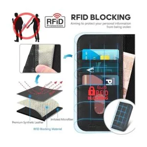 TUCCH Funda tipo cartera para iPhone 14 de 6.1 pulgadas_3