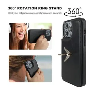 ONETOP Funda tipo cartera para iPhone 14 Pro Max con_5