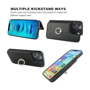 ONETOP Funda tipo cartera para iPhone 14 Pro Max con_4