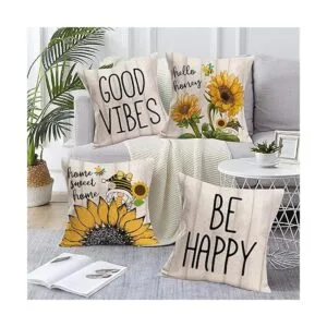 Royalours Home Sweet Home Juego de 4 fundas de almohada_2