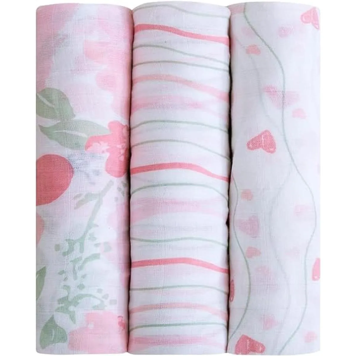 Little Grape Land Paquete de 3 mantas de muselina para_1