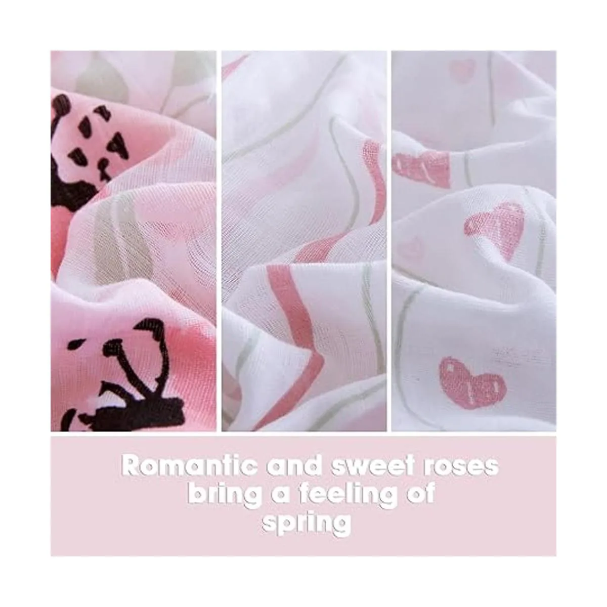 Little Grape Land Paquete de 3 mantas de muselina para_5