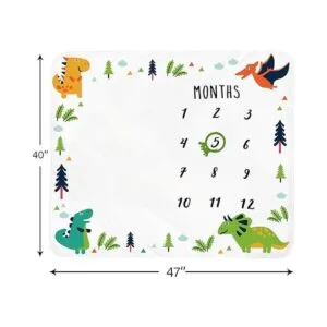 Manta mensual de hito para bebé para niño manta de_4